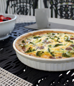 Broccoli and Breakfast Sausage Quiche - Healing and Eating